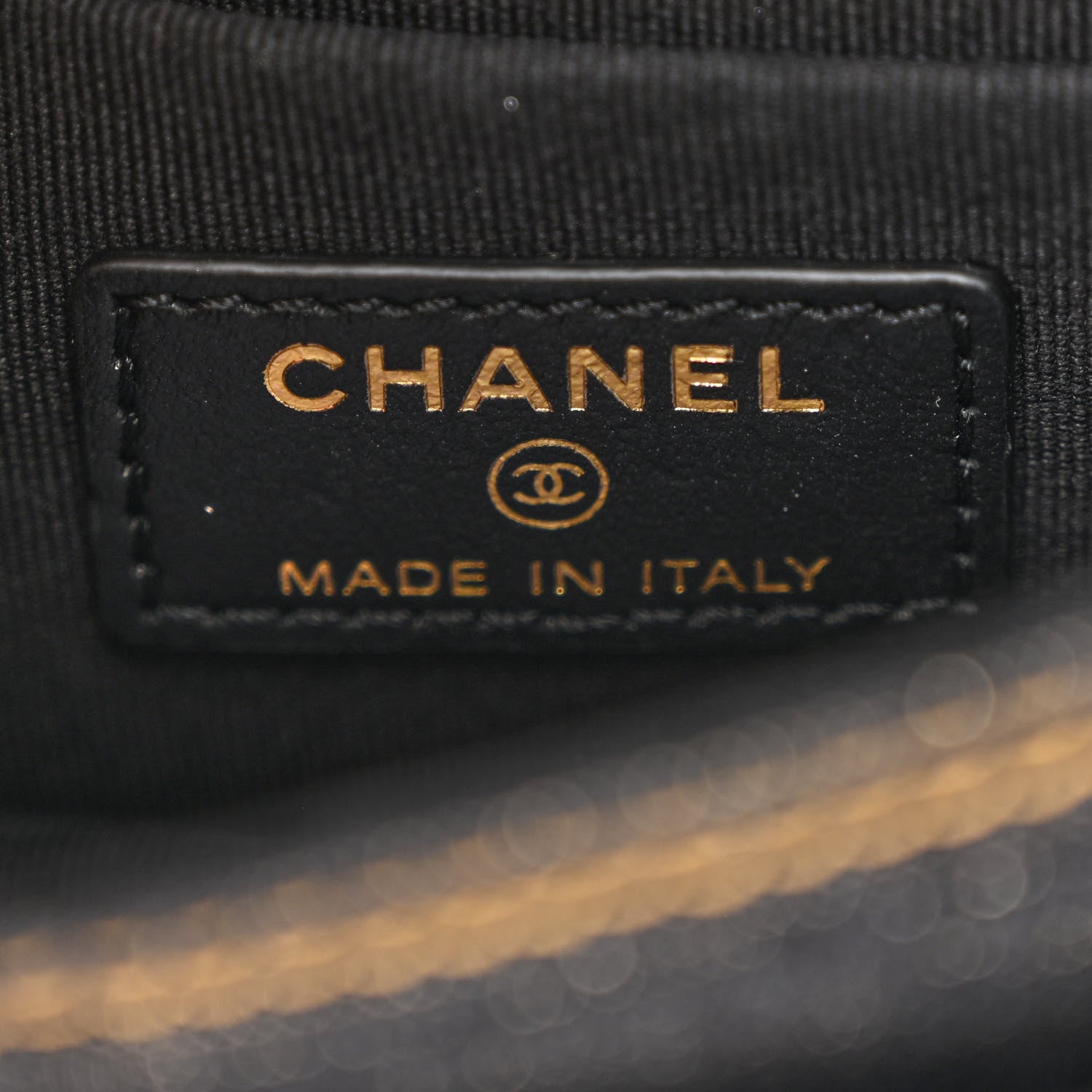 Chanel Denim Quilted Double You Card Holder On Chain Black Golden 6 of 11