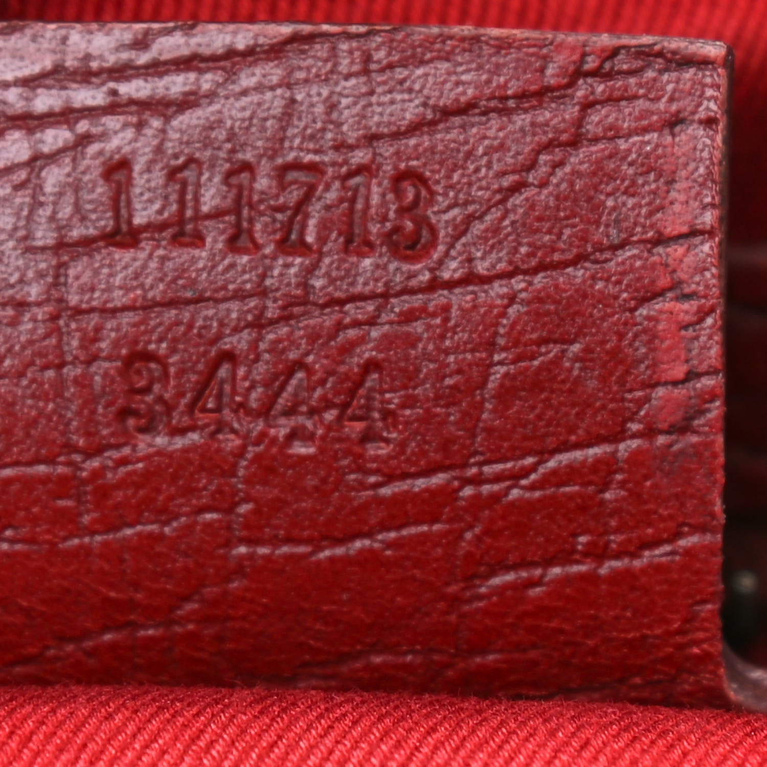 Gucci Monogram Bamboo Bullet Bag Red 7 of 11