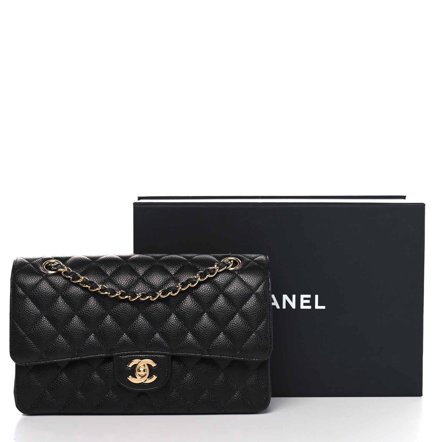 Chanel Caviar Quilted Medium Double Flap Black 11 of 11