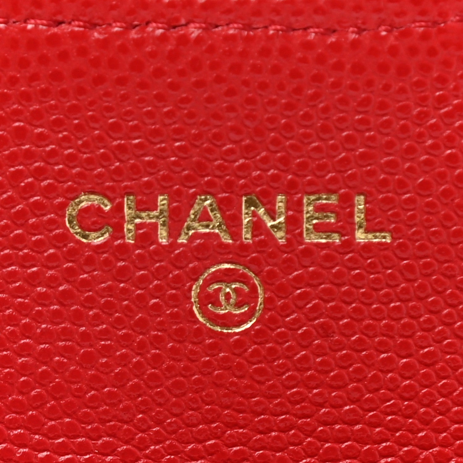 Chanel Caviar Quilted Flap Card Holder Wallet Red 5 of 9