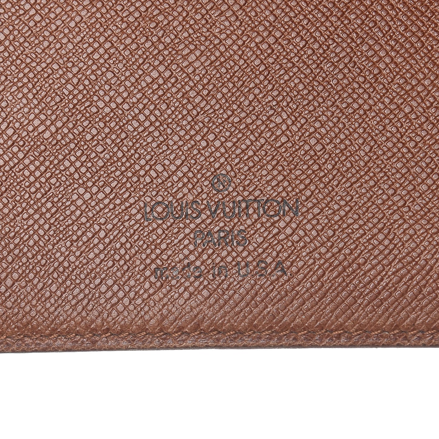 Monogram Checkbook Holder Wallet