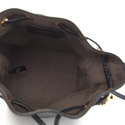 Fendi Vitello Liberty Lucido F is Fendi Mini Mon Tresor Bucket Bag Black 5 of 9