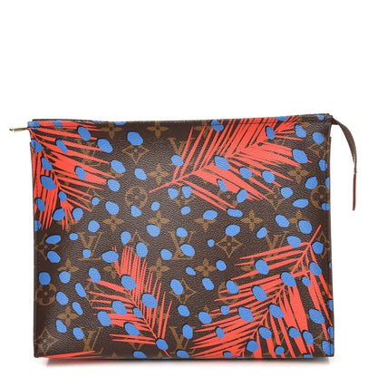 Louis Vuitton Monogram Jungle Dots Toiletry Pouch 26 Coquelicot Denim 1 of 7