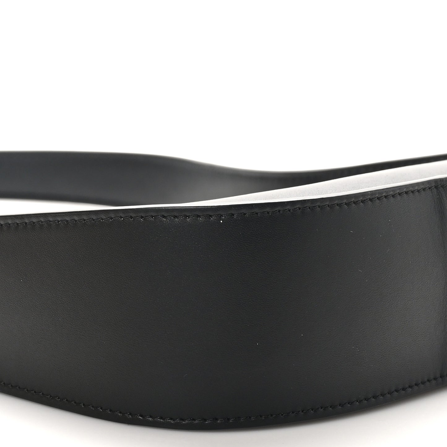 Smooth Calfskin Half Moon Shoulder Bag Black