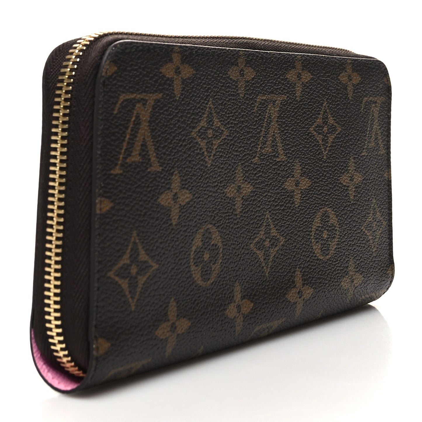 Monogram 2022 Christmas Animation Paris Zippy Wallet Pink
