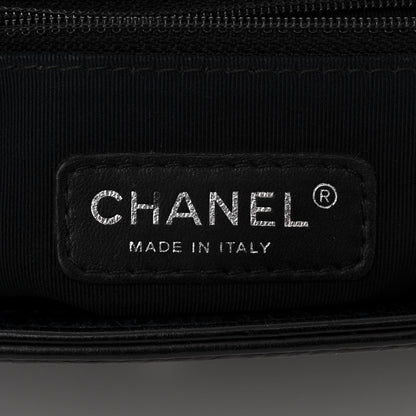 Chanel Calfskin Embossed Stitch Large Boy Flap Black 6 of 10