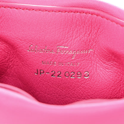 Salvatore Ferragamo Calfskin Viva Bow Phone Pouch Hot Pink 6 of 9