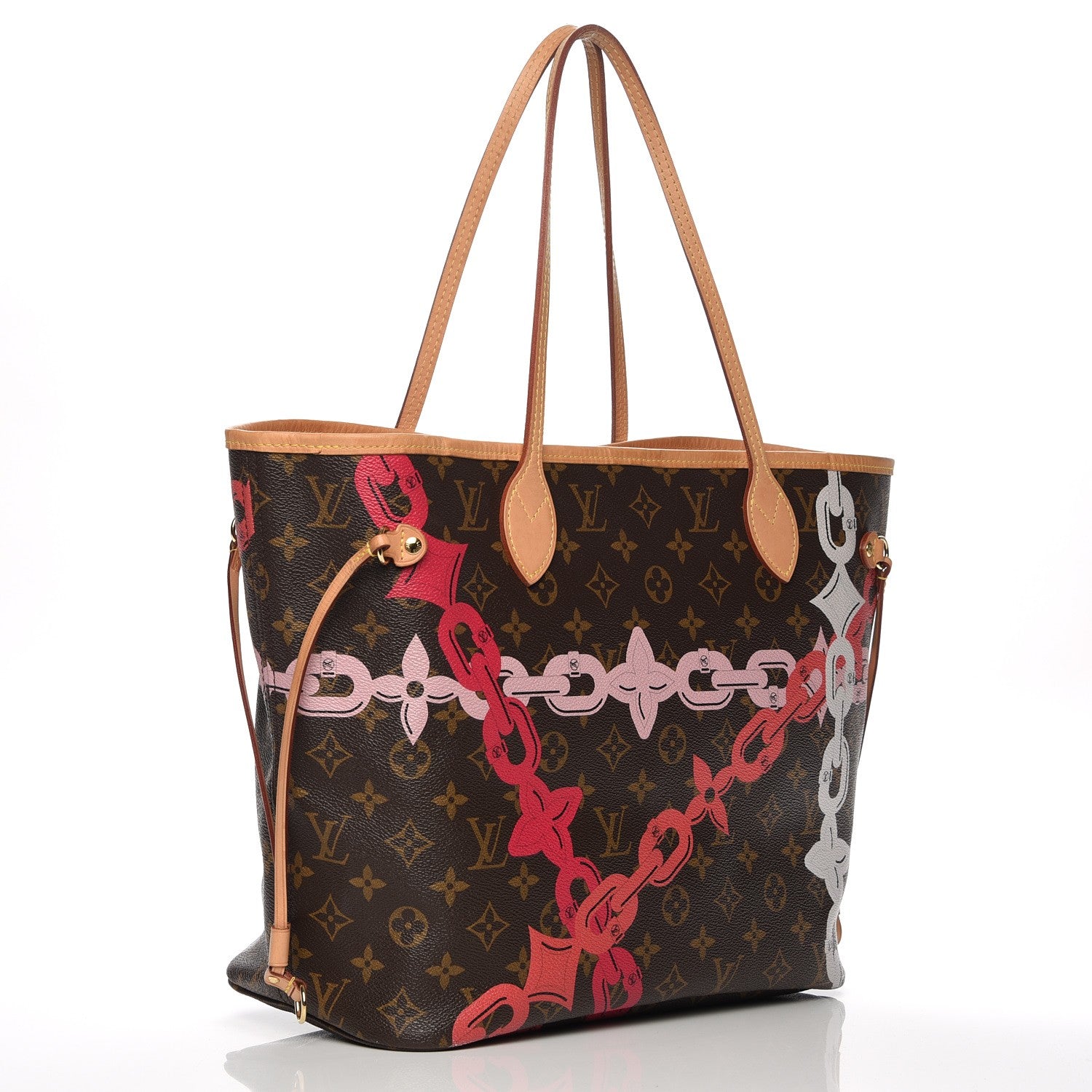 Louis Vuitton Monogram Bay Neverfull MM Rose Ballerine Poppy 3 of 7