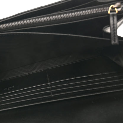 Gucci Calfskin Matelasse GG Marmont Chain Wallet Black 5 of 10