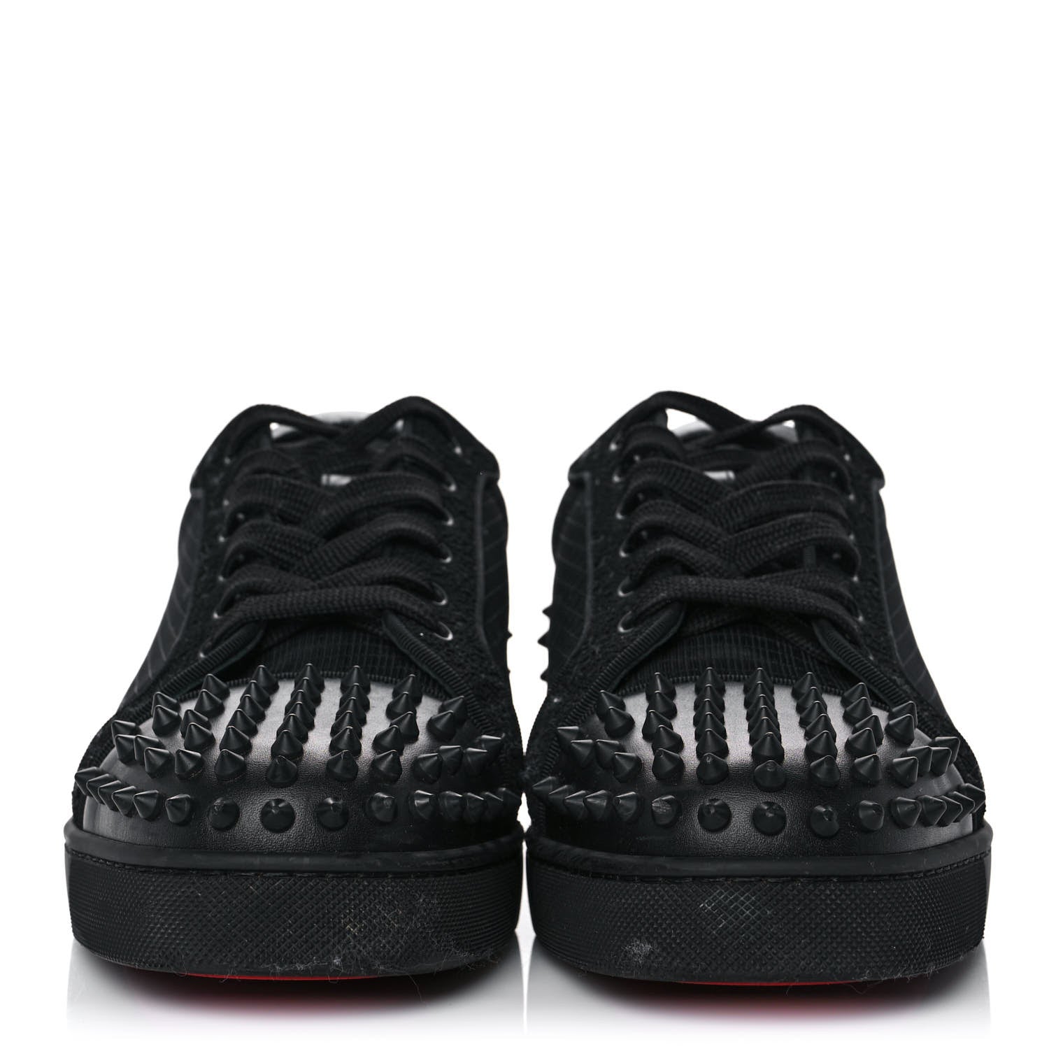Christian Louboutin Calfskin Tissu Mens Seavaste 2 Orlato Flat Sneakers 43 Black 2 of 9