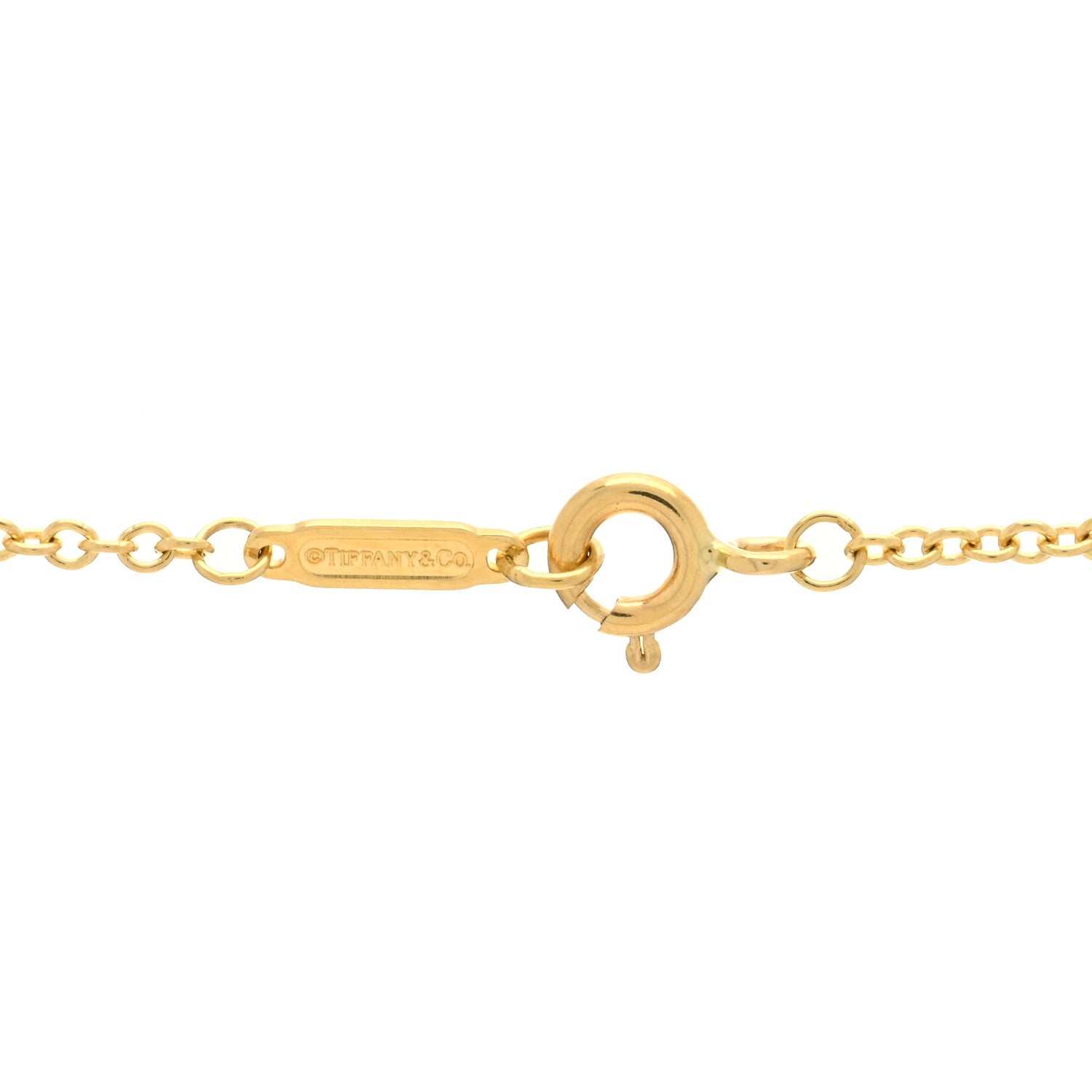 Tiffany 18K Yellow Gold 1837 Interlocking Circles Lariat Necklace 3 of 3