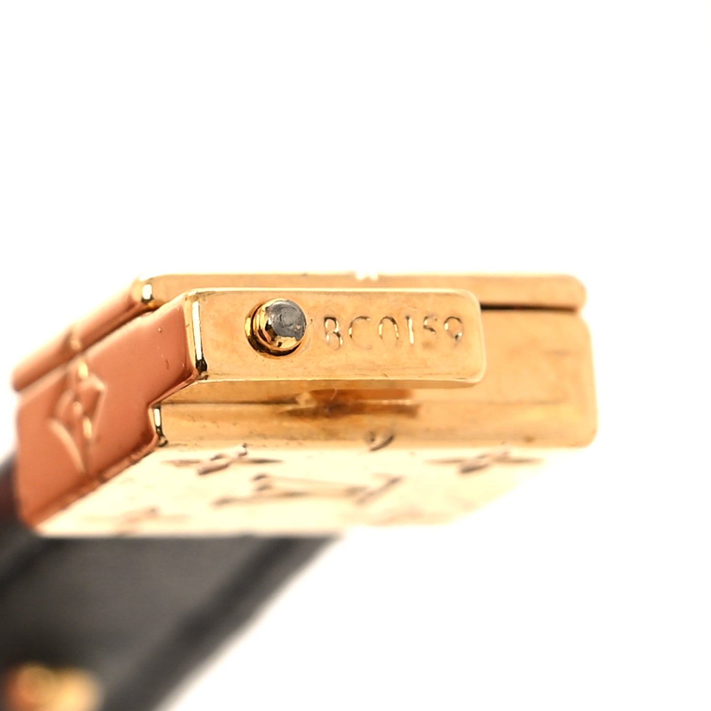 Monogram LV Circle Reversible Bracelet 17 Black