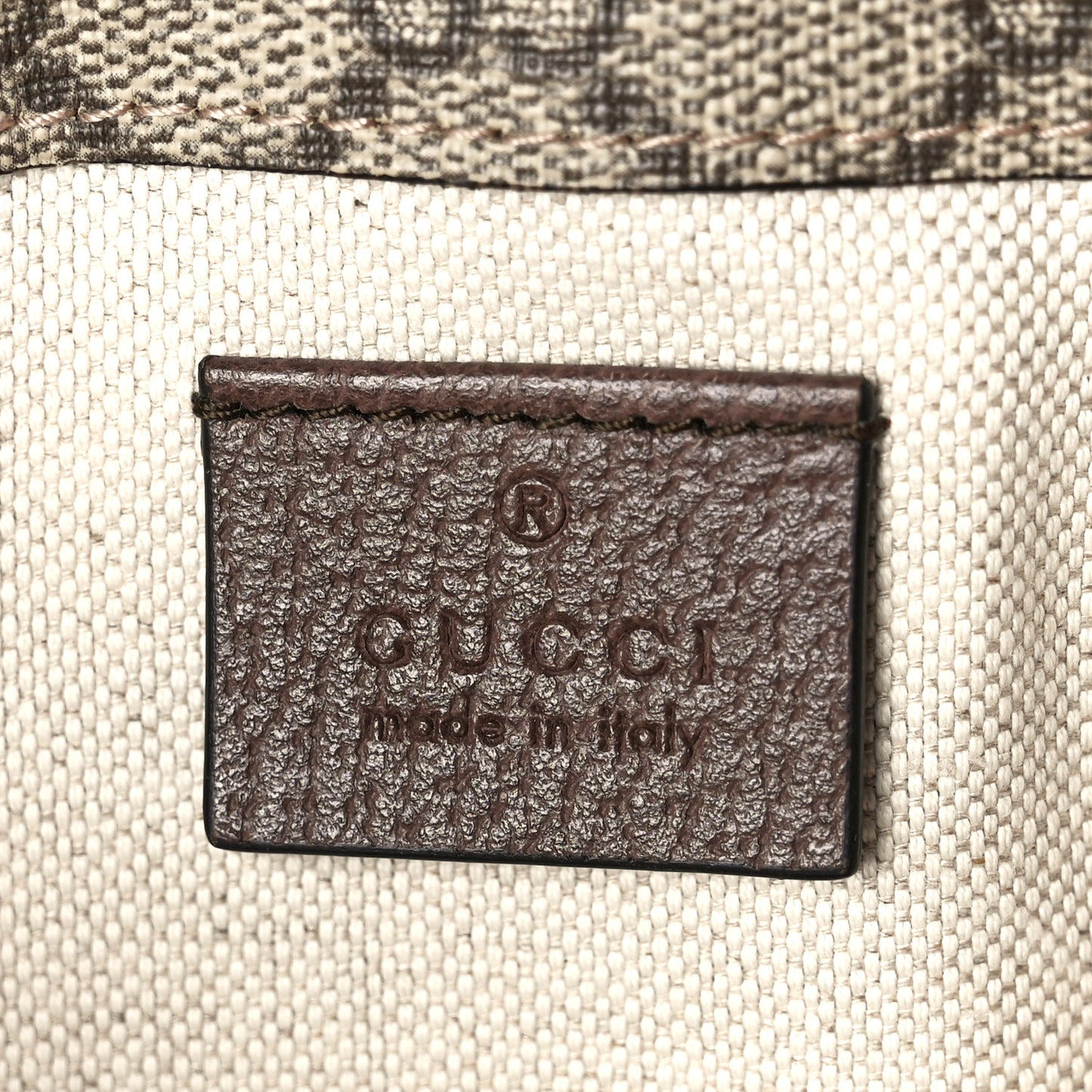 GG Supreme Monogram Neo Vintage Web Belt Bag Brown