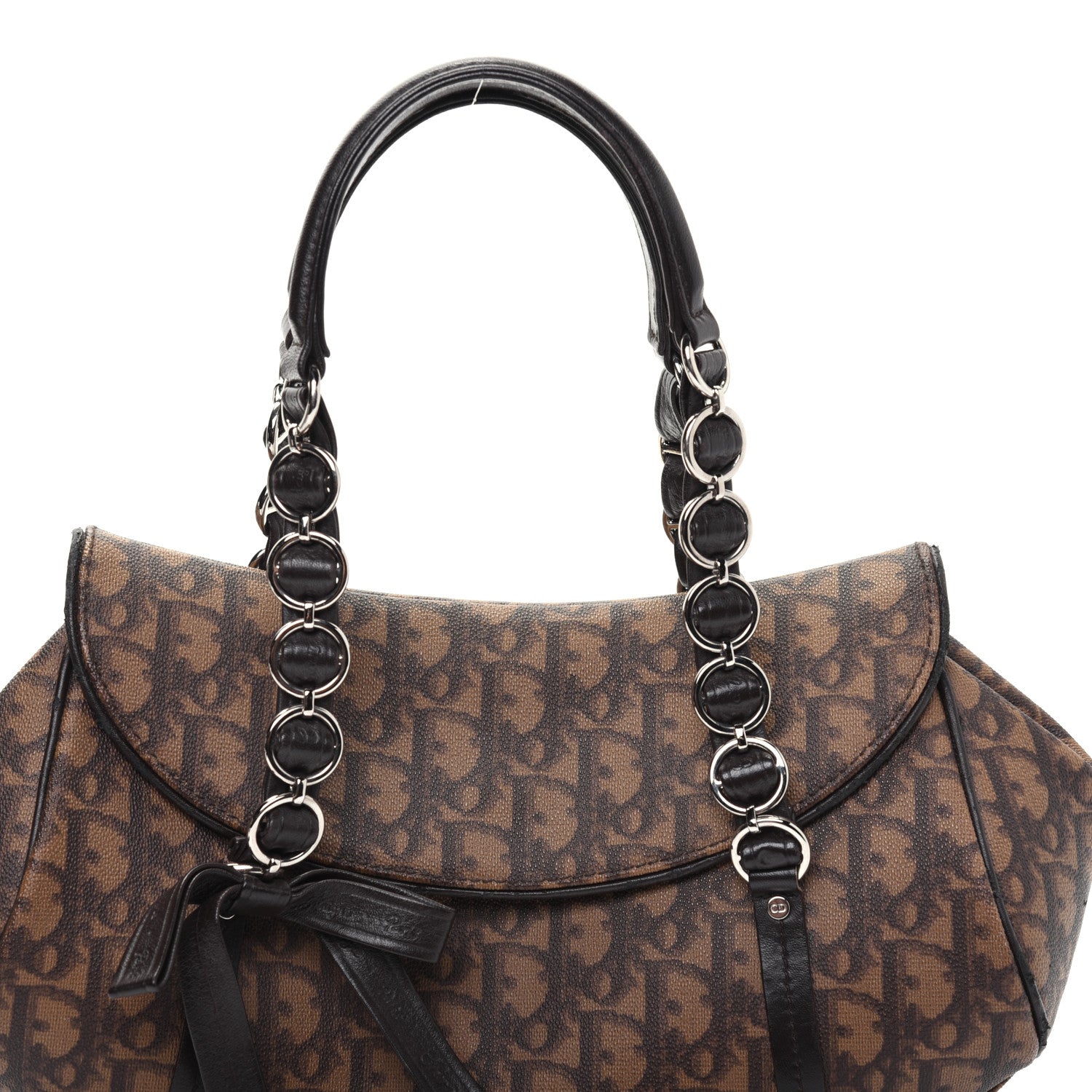 Christian Dior Monogram Romantique Trotter Bag Brown 19 of 21