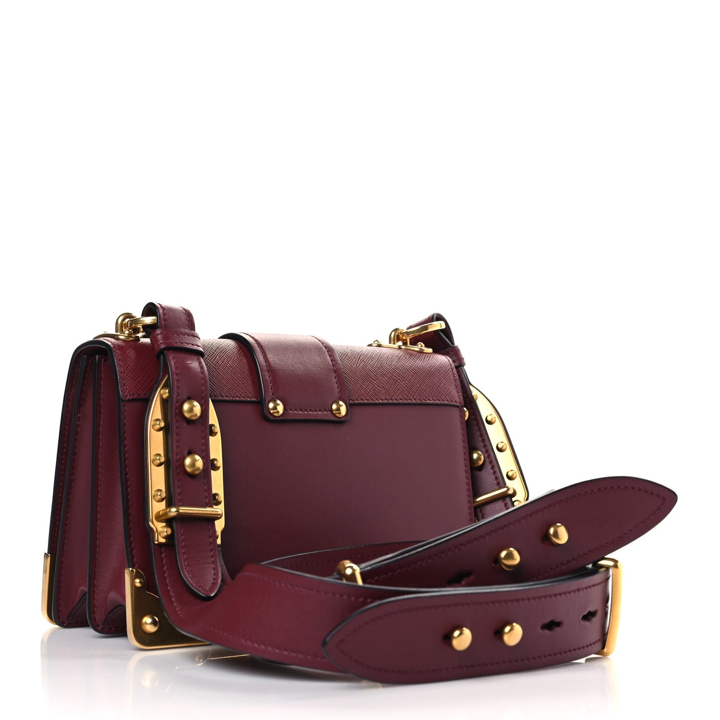 City Calf Saffiano Mini Cahier Bag Granato