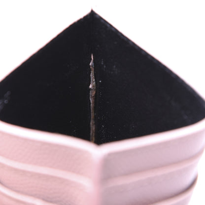 Saint Laurent Grain De Poudre Matelasse Chevron Monogram Credit Card Case Pale Pink 20 of 22