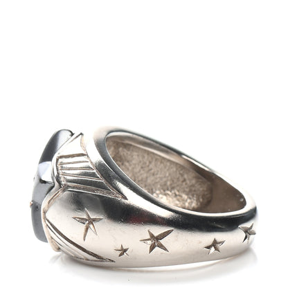 Chanel Metal CC Star Ring 6.25 Silver 3 of 6
