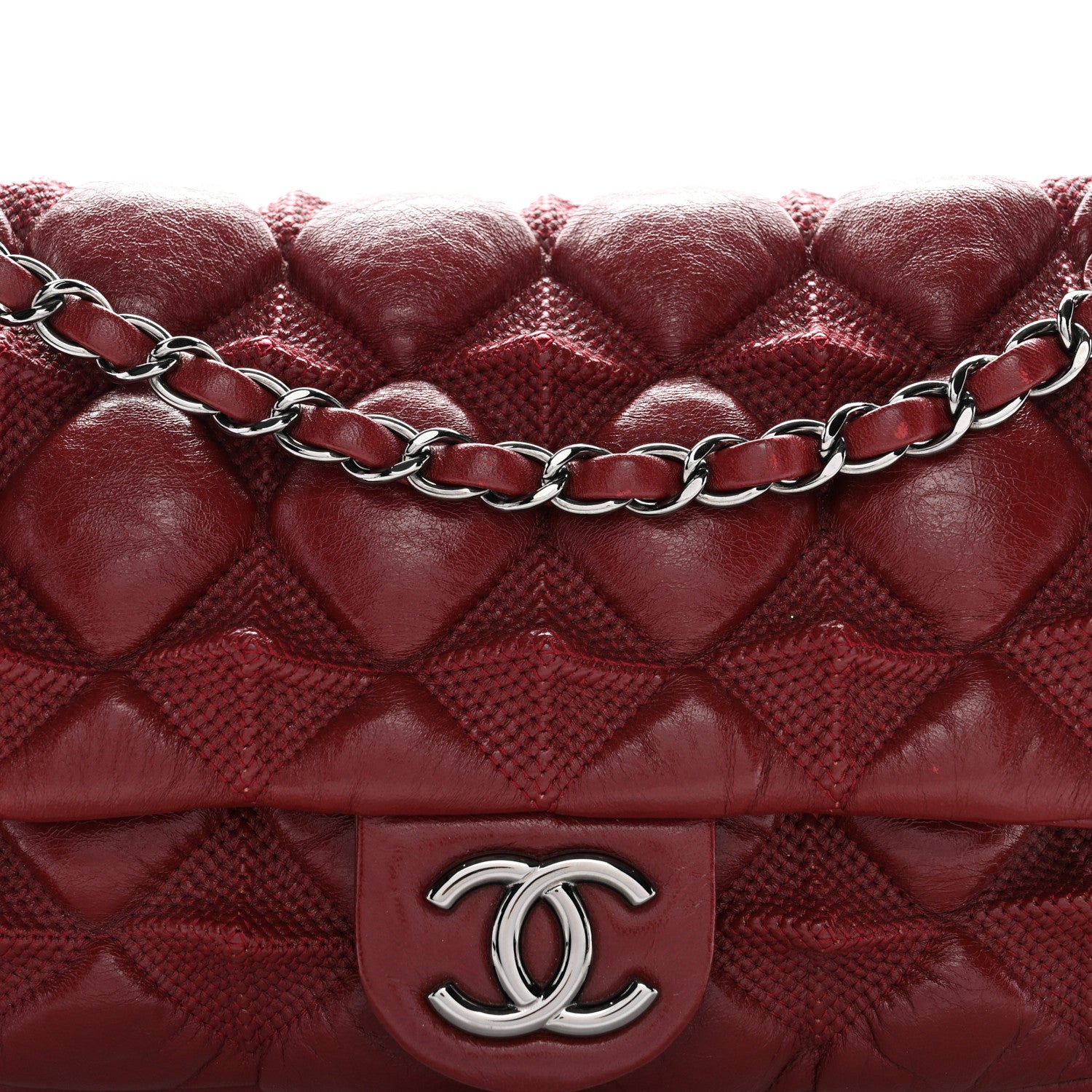 Chanel Lambskin Stravinsky Medium Flap Bordeaux 8 of 10