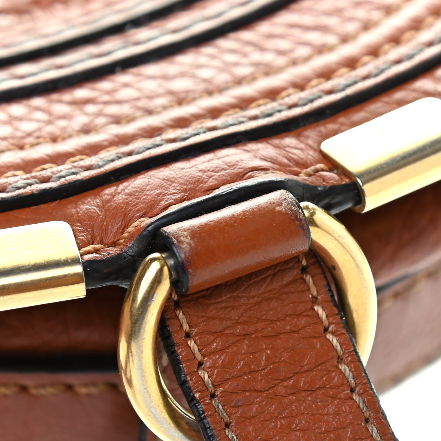 Calfskin Mini Marcie Round Crossbody Bag Tan