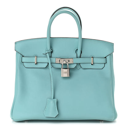 Hermes Swift Birkin 25 Bleu Atoll 1 of 13