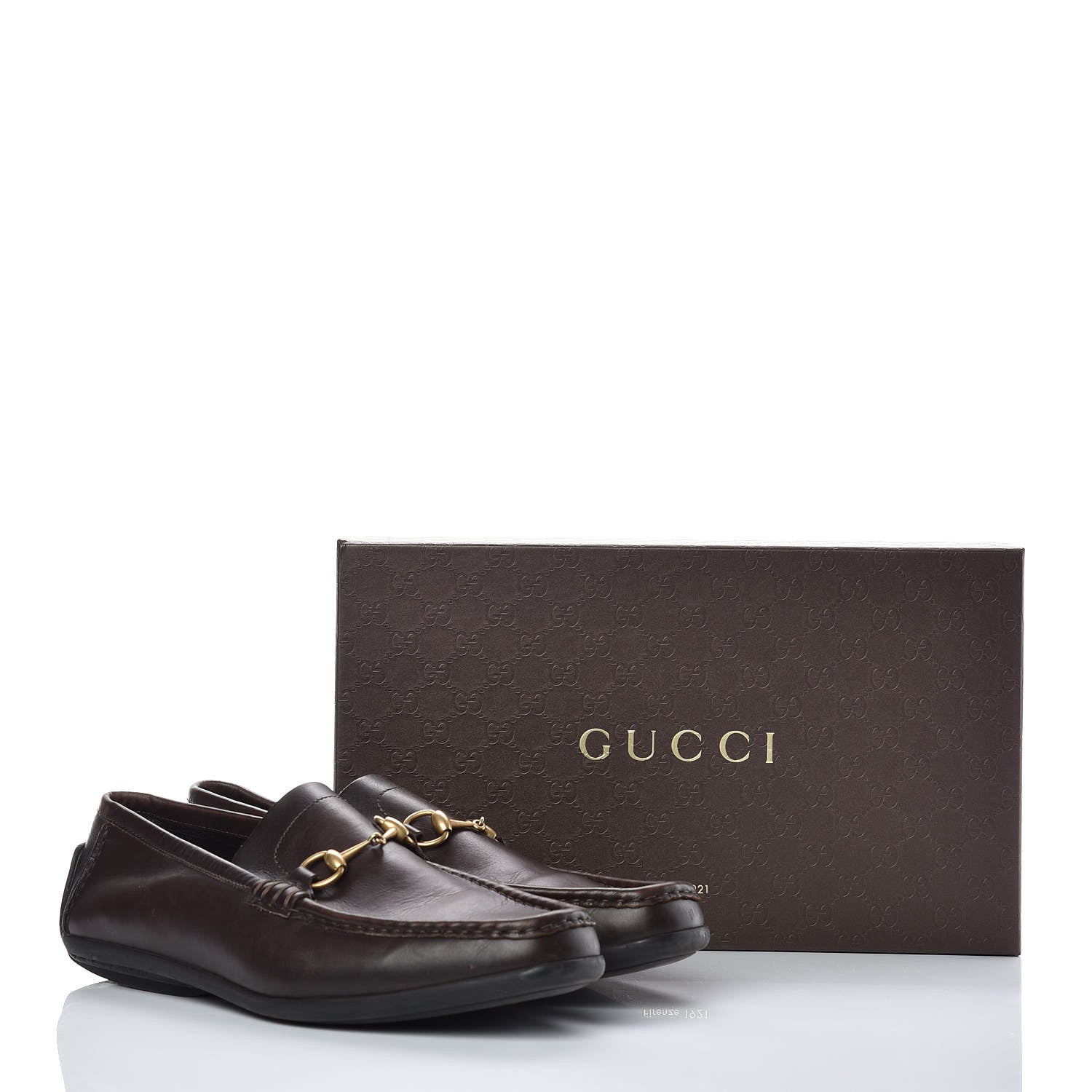 Gucci Calfskin Mens Horsebit Driver Loafers 11 Brown 11 of 11