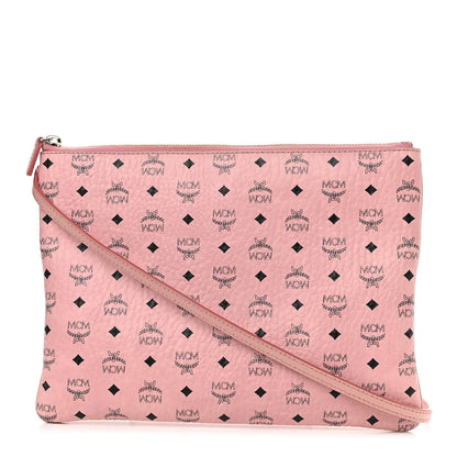 MCM Visetos Medium Crossbody Pouch Soft Pink 1 of 10