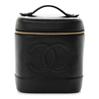 Chanel Caviar Vanity Cosmetic Case Black 1 of 11
