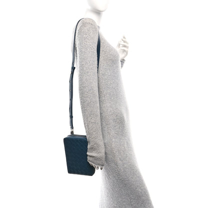 Bottega Veneta Nappa Intrecciato Vertical Shoulder Bag Blue 2 of 9