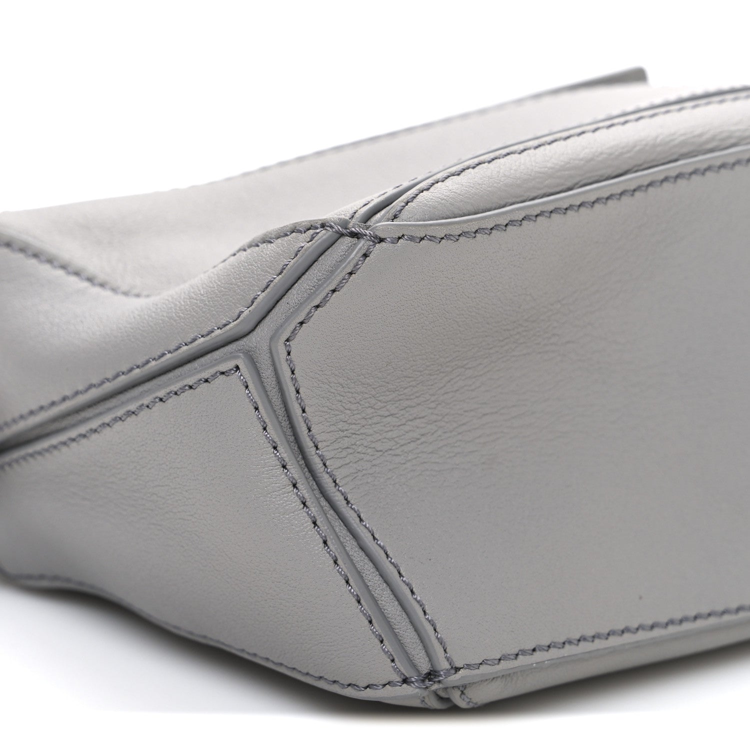 Loewe Soft Grained Calfskin Mini Puzzle Bag Pearl Grey 9 of 10