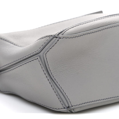 Loewe Soft Grained Calfskin Mini Puzzle Bag Pearl Grey 9 of 10