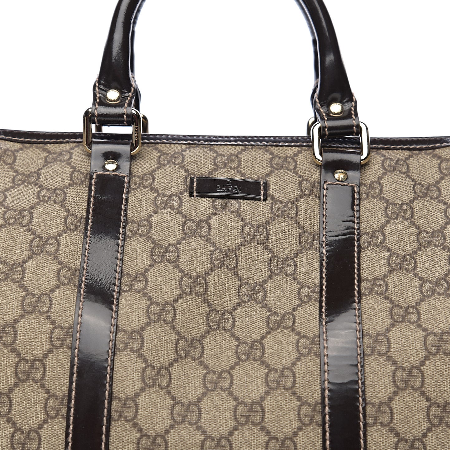 GG Plus Monogram Medium Joy Boston Dark Brown
