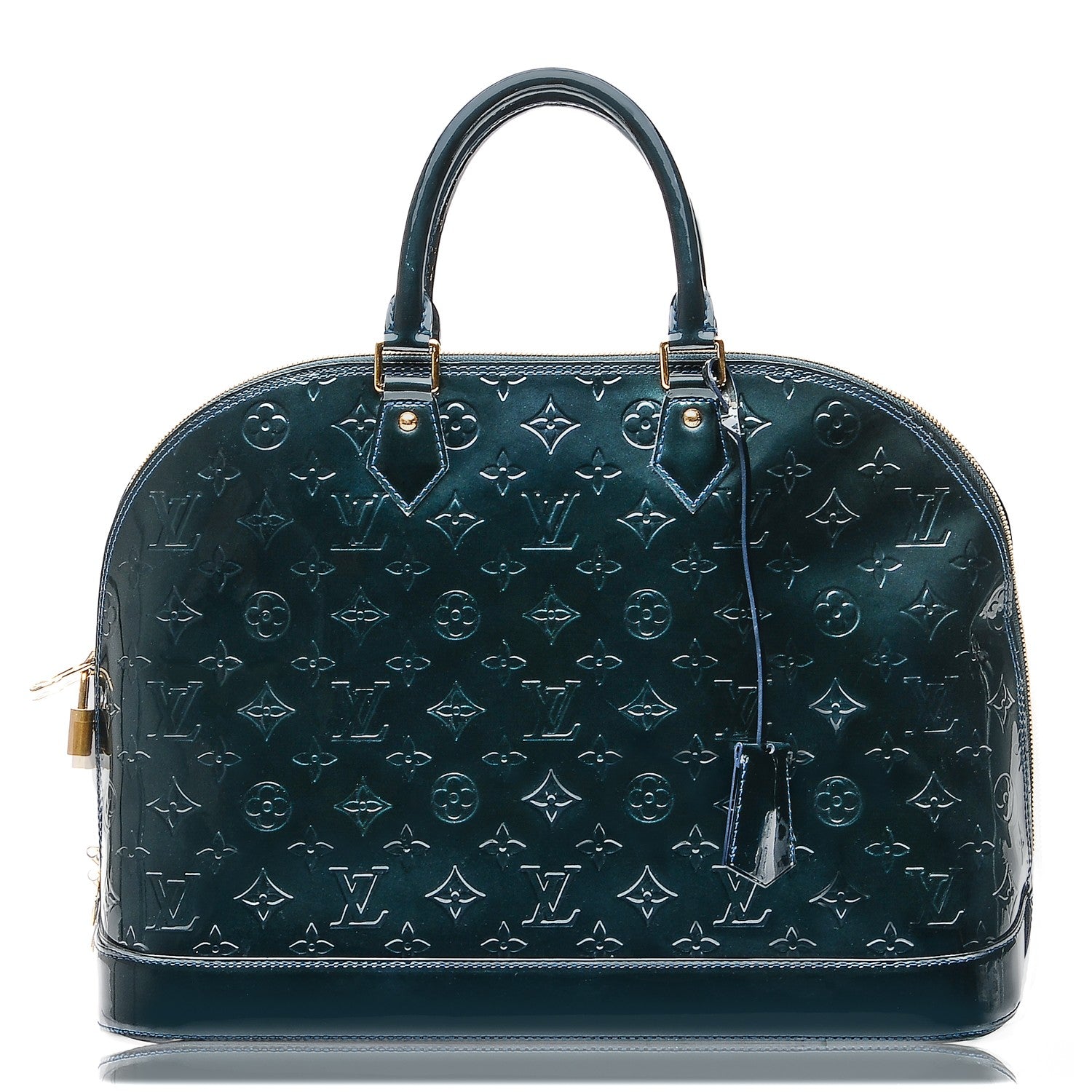 Louis Vuitton Vernis Alma GM Blue Nuit 1 of 7