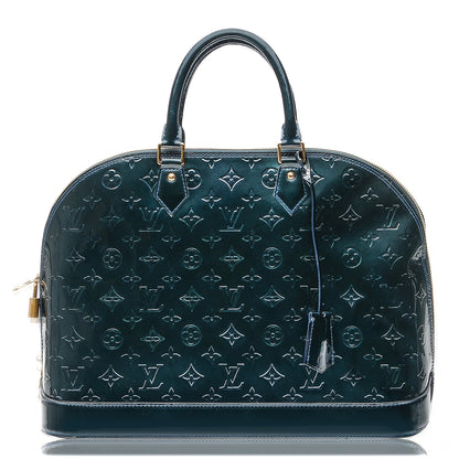Louis Vuitton Vernis Alma GM Blue Nuit 1 of 7