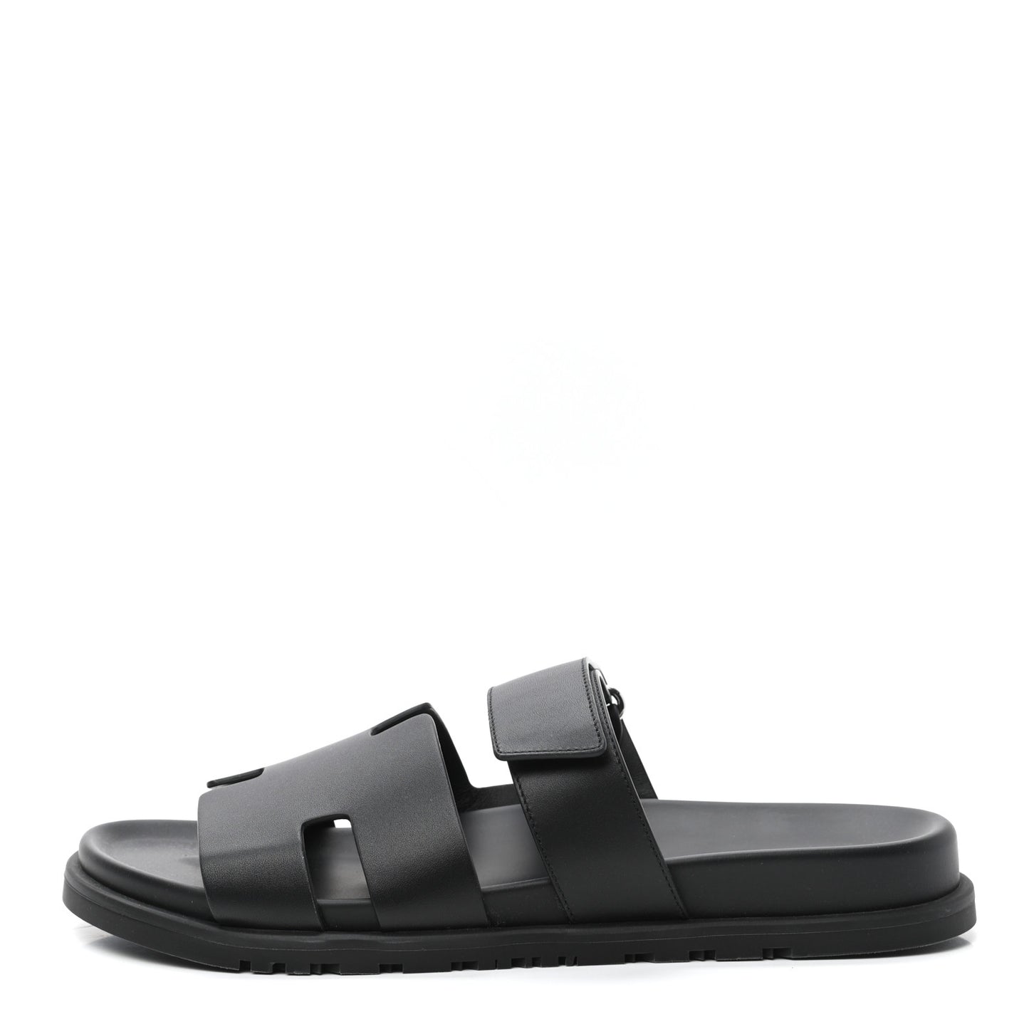 Calfskin Mens Chypre Sandals 43 Black