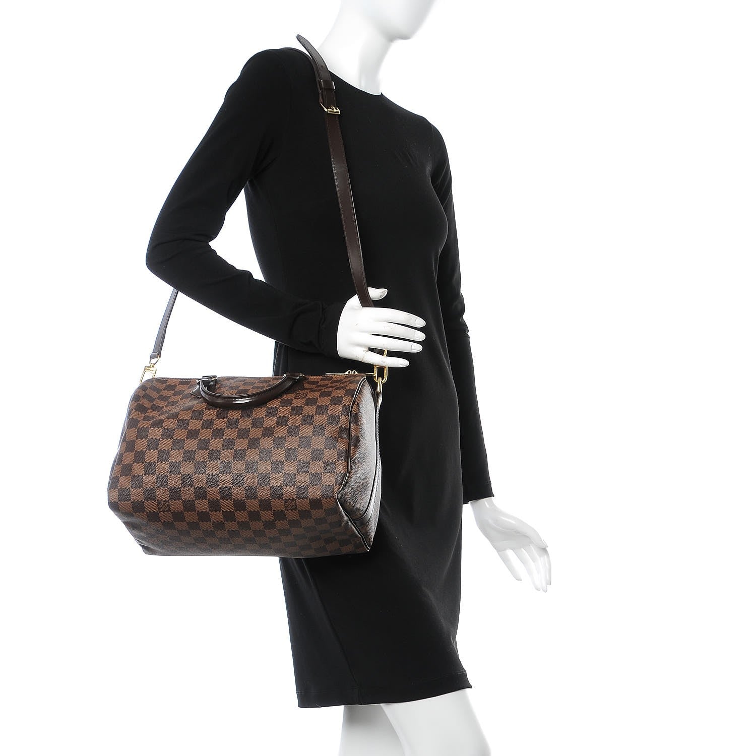 Louis Vuitton Damier Ebene Speedy Bandouliere 30 3 of 8