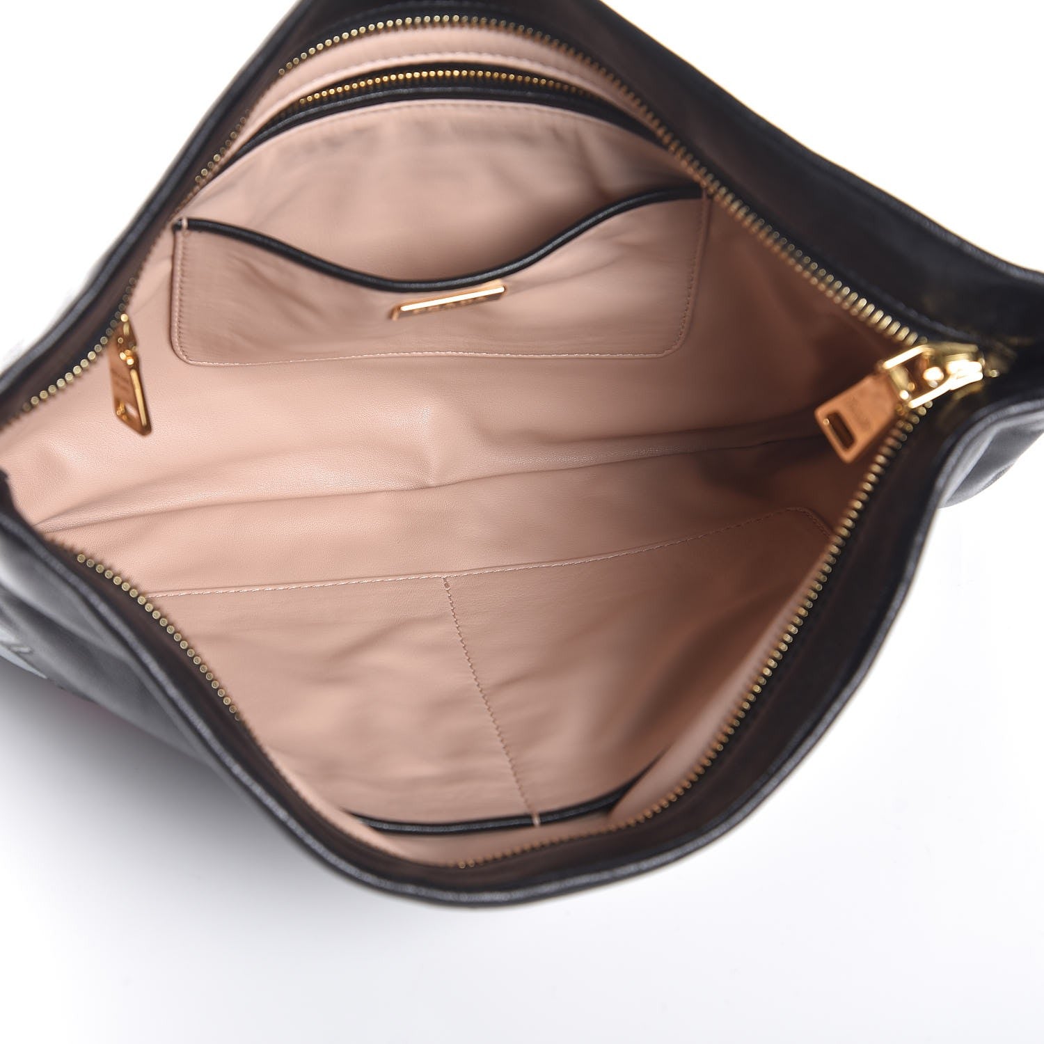 Prada Nappa Cigarette and Lips Oversize Clutch Black 5 of 8