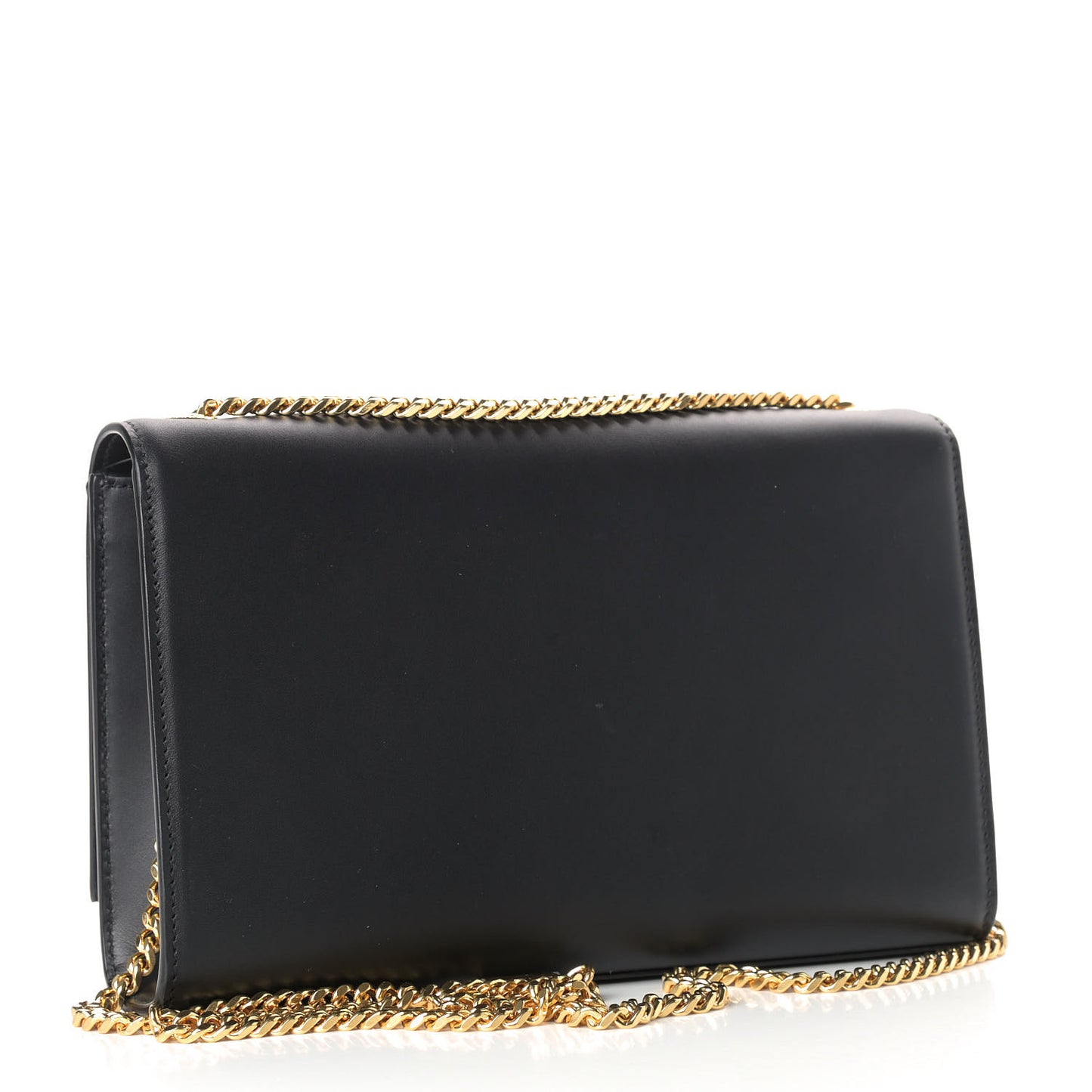 Smooth Calfskin Medium Classic Monogram Kate Tassel Satchel Black