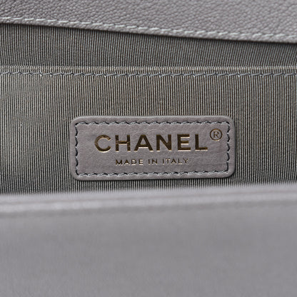 Chanel Caviar Quilted Medium Boy Flap Grey 6 of 10