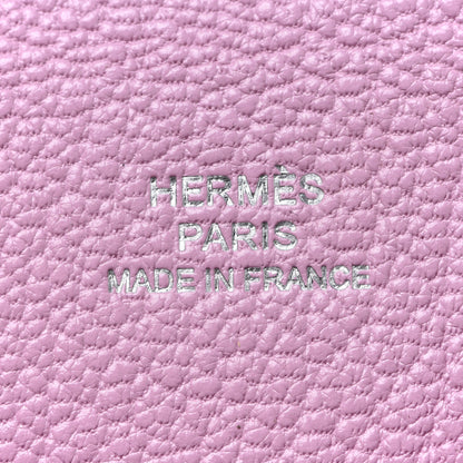 Hermes Chevre Mysore Calvi Card Case Mauve Sylvestre 6 of 8