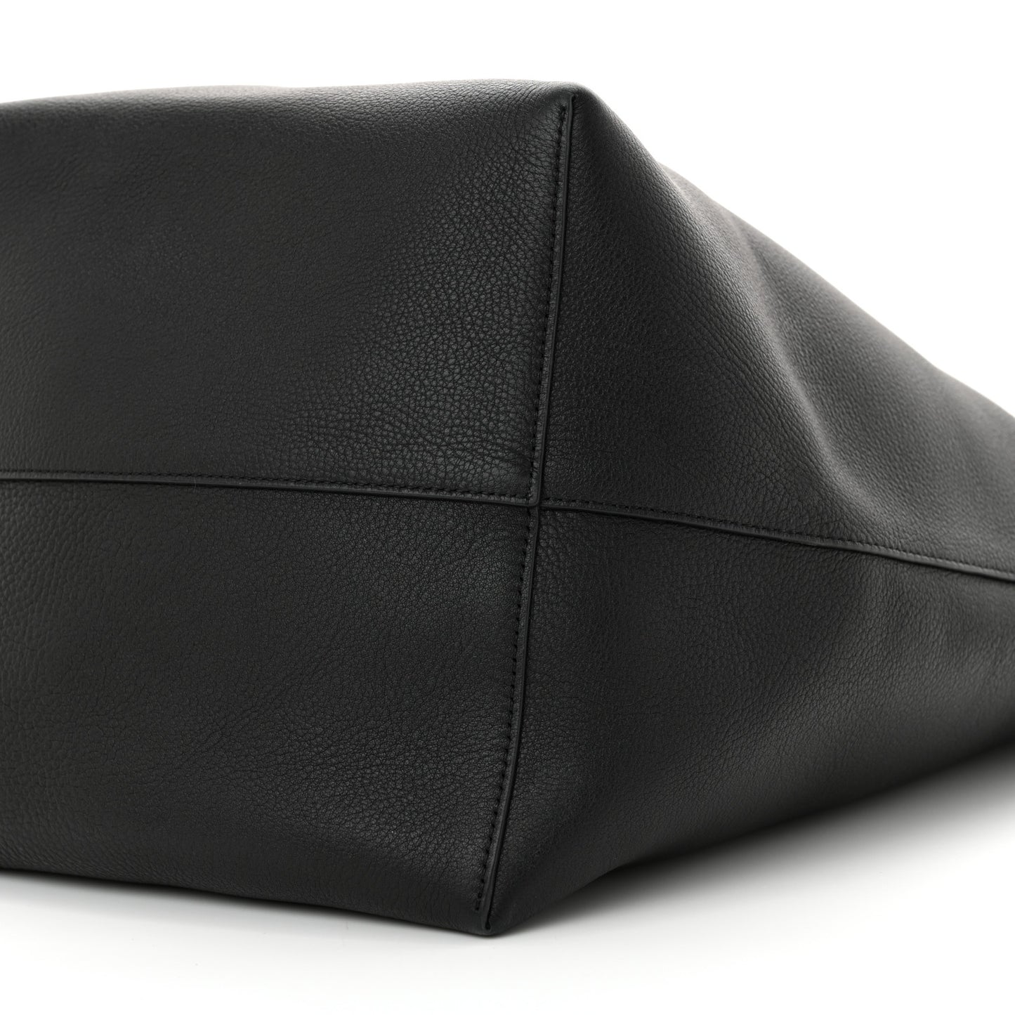 Grained Calfskin Large N/S Park Tote Black