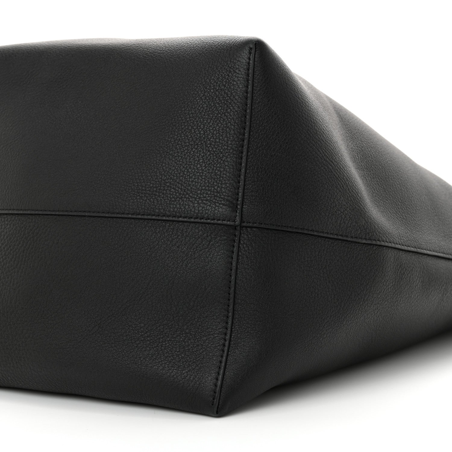 The Row Grained Calfskin Large N/S Park Tote Black 10 of 11