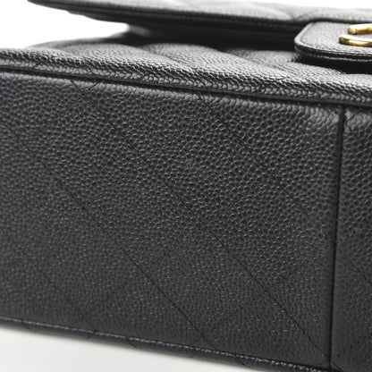 Chanel Caviar Quilted Jumbo Double Flap Black 12 of 14