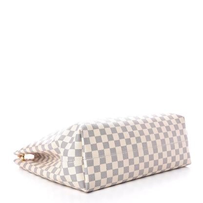 Louis Vuitton Damier Azur Graceful MM Rose Ballerine 4 of 9