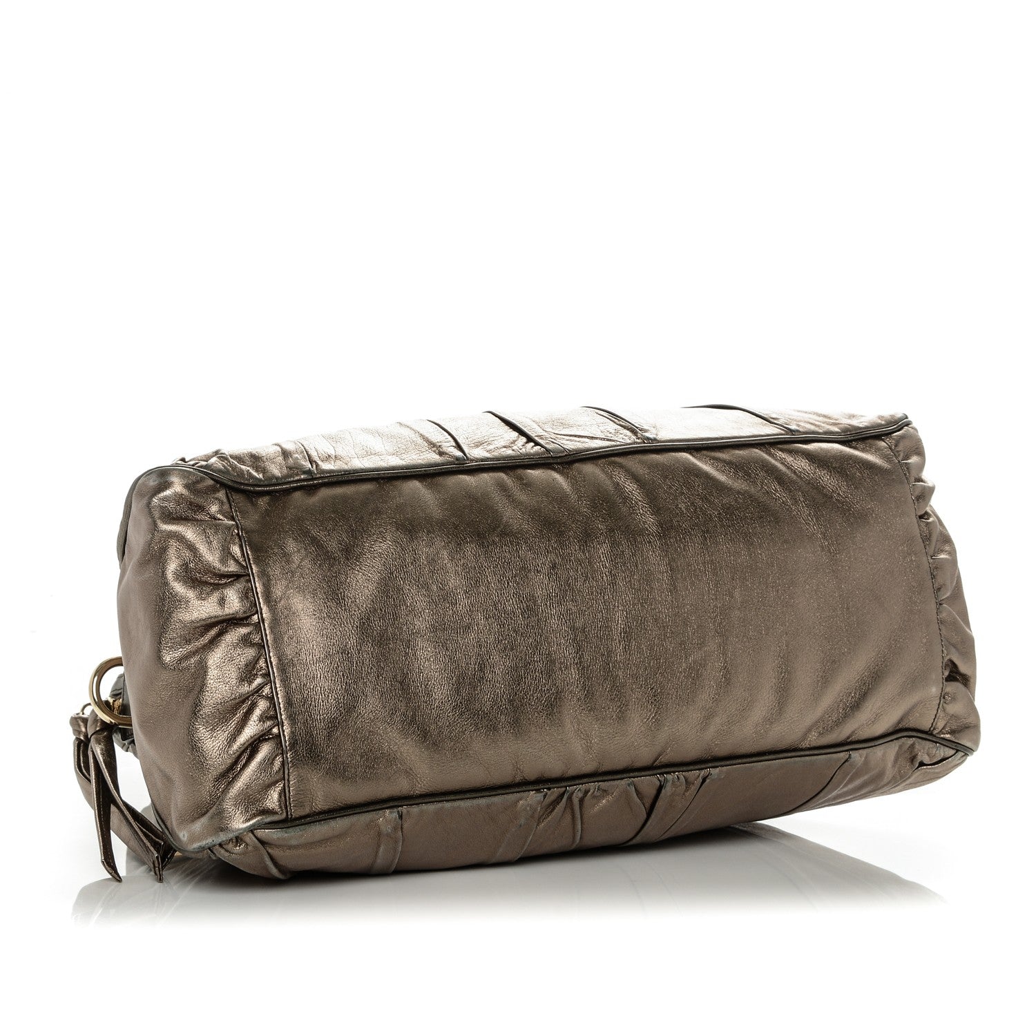 Gucci Metallic Calfskin Medium Hysteria Top Handle Bag Gold 4 of 7