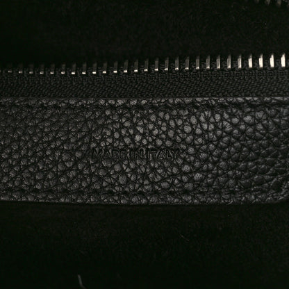 Celine Drummed Calfskin Micro Luggage Black 6 of 9