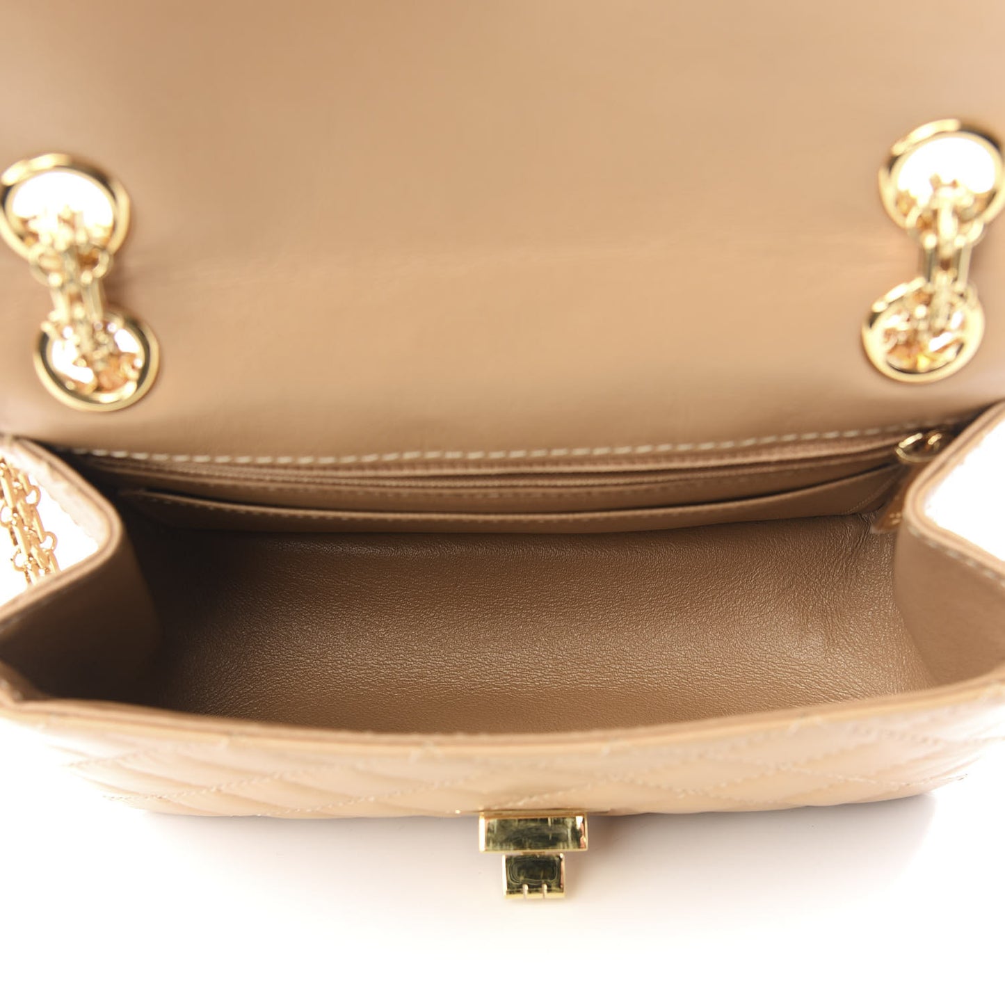 Aged Calfskin Quilted 2.55 Reissue Mini Flap Beige