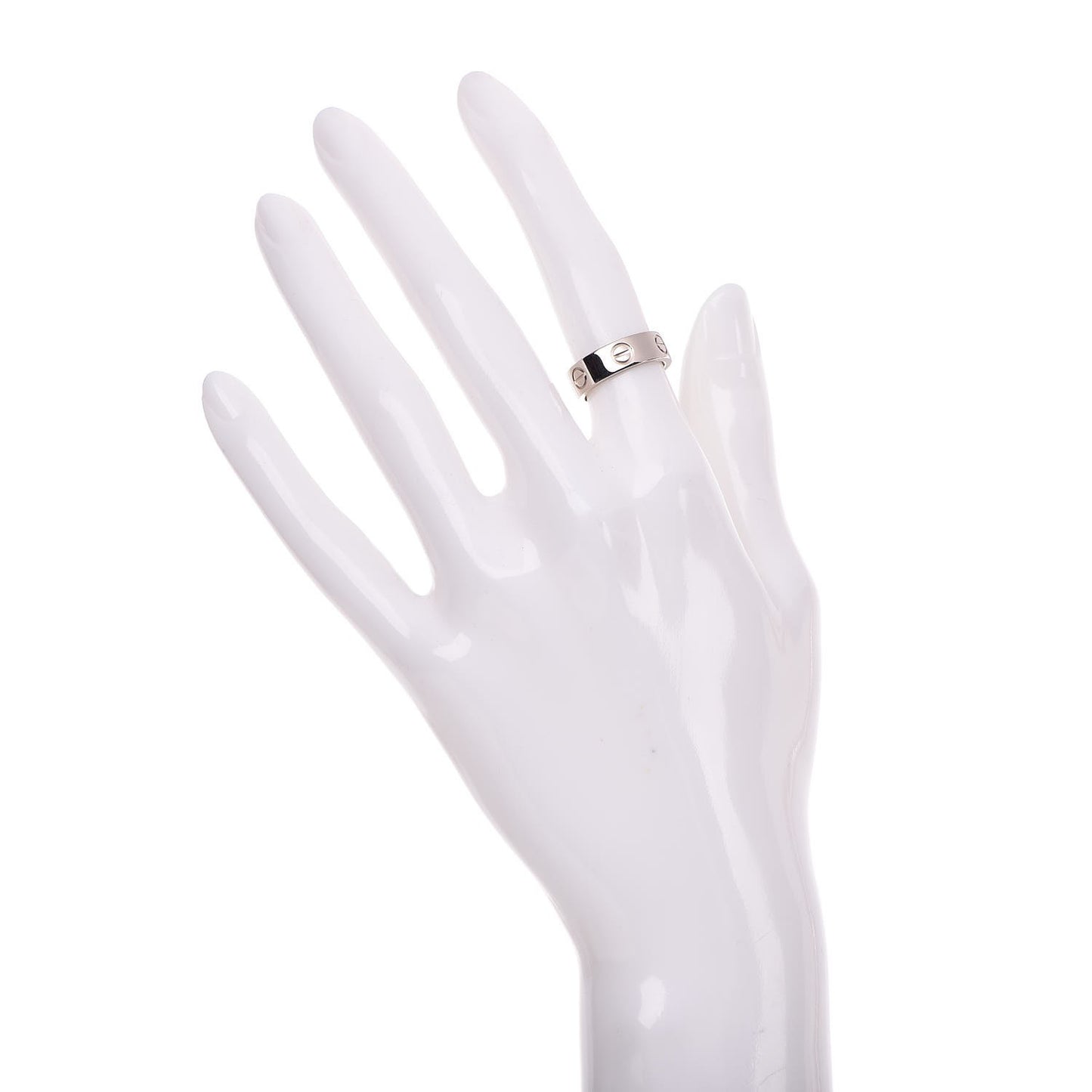 18K White Gold 5.5mm LOVE Ring 49 4.75