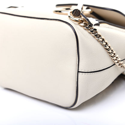 Chloe Suede Calfskin Mini Faye Backpack Off White 6 of 10