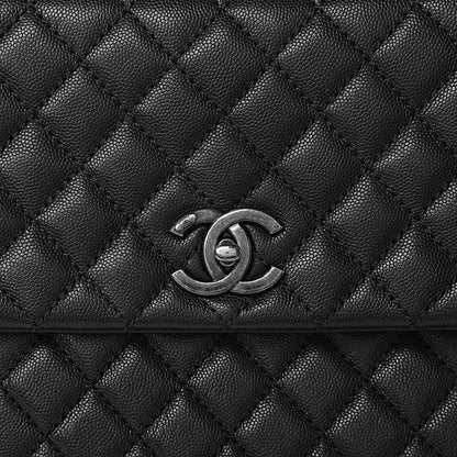 Chanel Caviar Quilted Large Coco Handle Flap Black 13 of 13