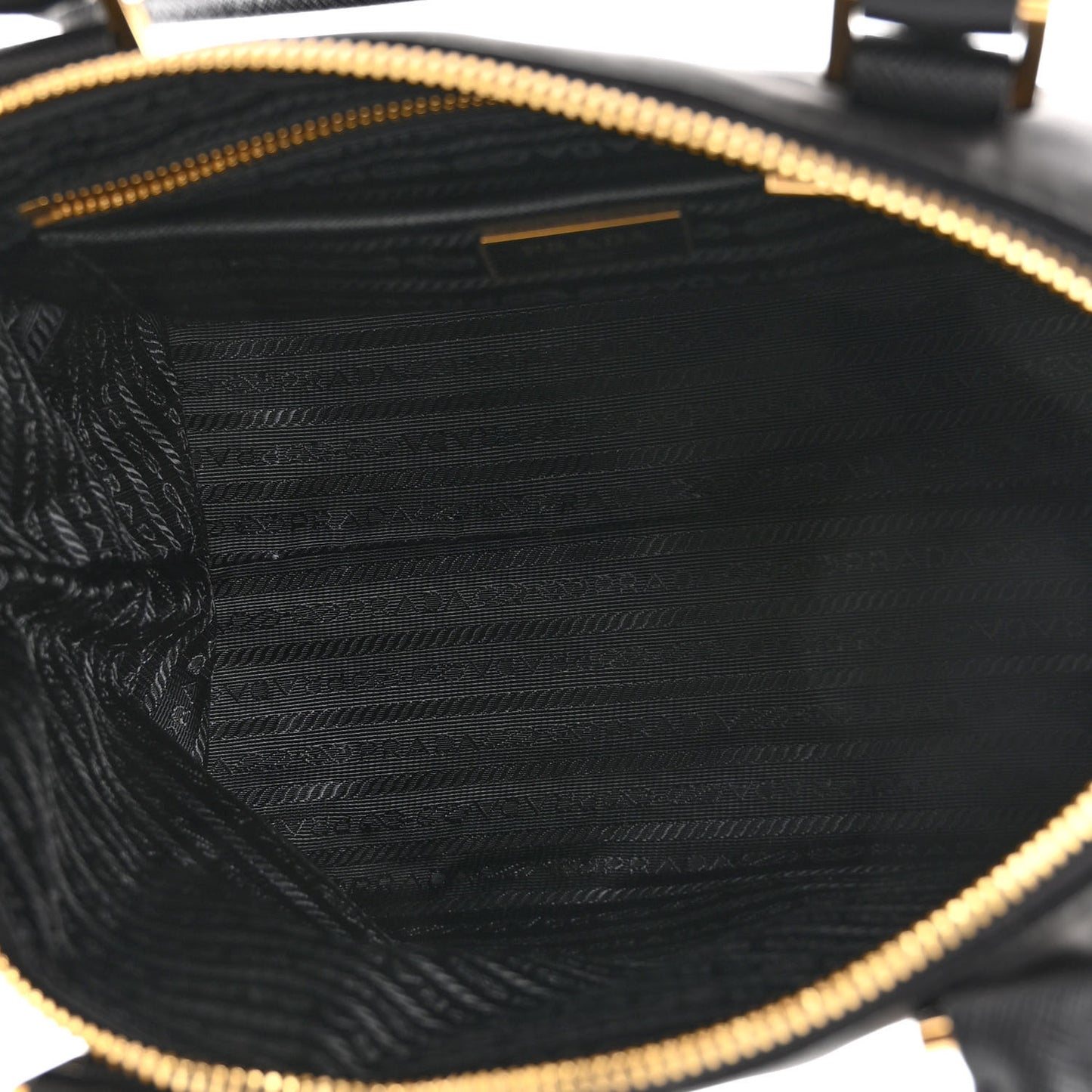 Tessuto Nylon Saffiano Small Satchel Black